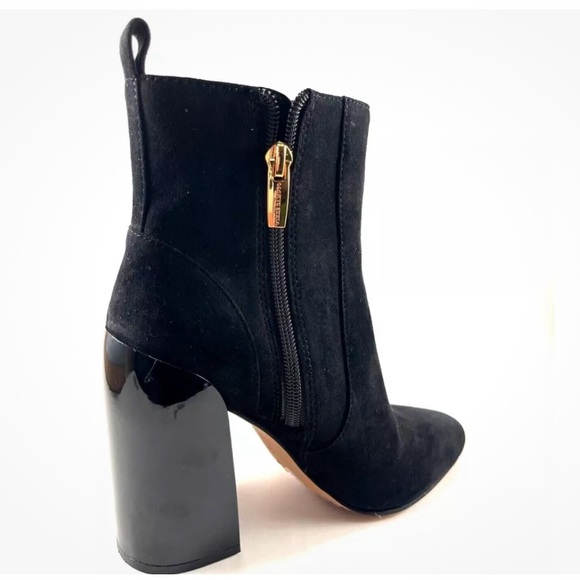 Suede Vince Camuto Enverna Womens Ankle Boot , BLACK , size 9 - Picture 4 of 4
